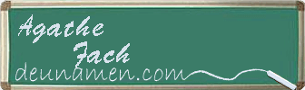 Agathe Fach Visitenkarte